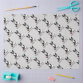 Papier Mousseline Fille de maman #2 Boston Terrier (noir) - Chien mi (Artisanat)