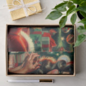 Papier Mousseline Fille de Noël Vintage (Cadeau)