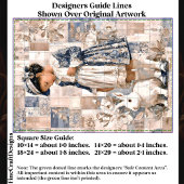 Papier Mousseline Fille de peau Brown avec lapin blanc EC3L Découpag