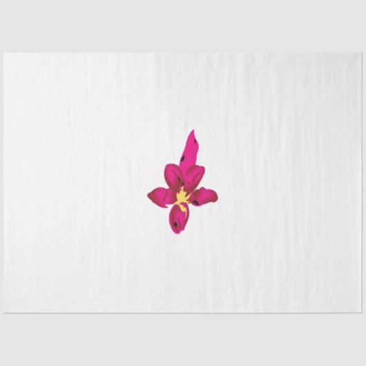 Papier Mousseline Fille Design, Or Léger, Rouge Purplish (Recto)