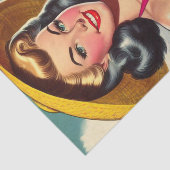 Papier Mousseline Fille d'été tropicale (Détail)