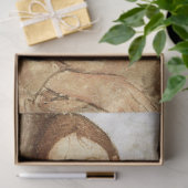 Papier Mousseline Fille en robe jaune, Modigliani (Cadeau)