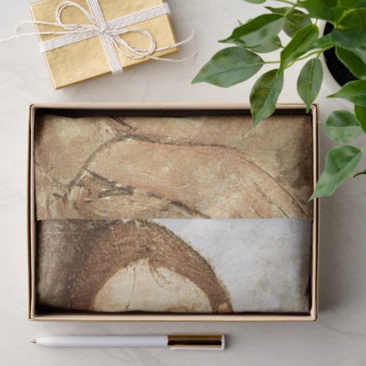 Papier Mousseline Fille en robe jaune, Modigliani (Cadeau)