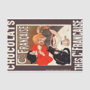 Papier Mousseline Fille et chat, Poster vintage, Alexandre Steinlen