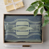 Papier Mousseline Fille flapper de Noël avec boisson et arbre (Cadeau)