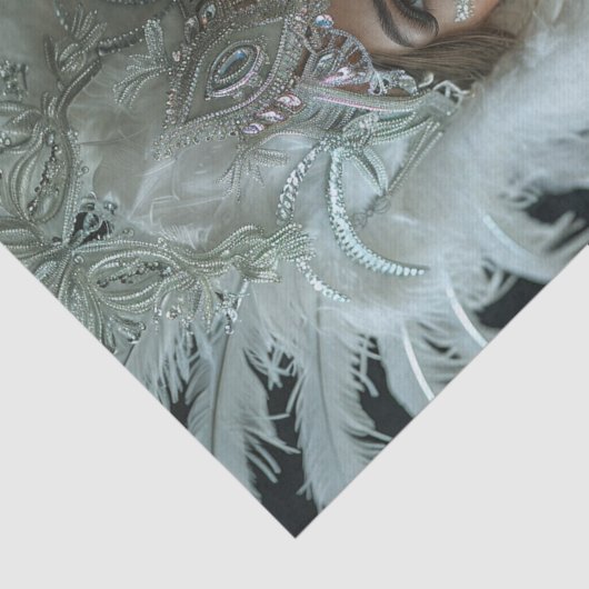 Papier Mousseline Fille Flapper des années 192029 (Détail)