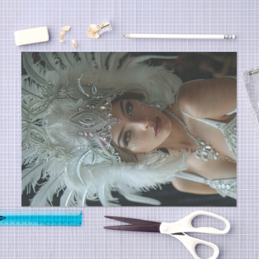 Papier Mousseline Fille Flapper des années 192029 (Artisanat)