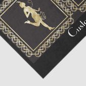 Papier Mousseline Fille Flapper des années 1920 Thunder_Cove (Détail)