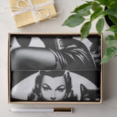 Papier Mousseline Fille Glamor Chat Noir (Cadeau)