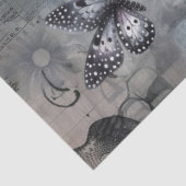 Papier Mousseline Fille gothique foncée Corbeau Rouge Papes Art Abst (Détail)