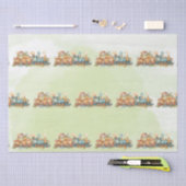 Papier Mousseline Fille moteur de train anniversaire (Artisanat)