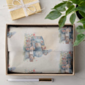 Papier Mousseline Fille moteur de train anniversaire (Cadeau)