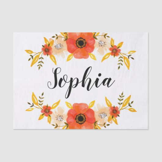 Papier Mousseline Fille Motif de Noël rose et blanc Snowflakes (Recto)