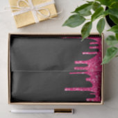 Papier Mousseline Fille Noir Hot Rose Parties scintillant Drivers No (Cadeau)