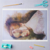 Papier Mousseline Fille Nostalgique En Papier Tissu Rose (Artisanat)