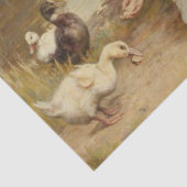 Papier Mousseline Fille nourricière canards (par Frederick Morgan) (Détail)