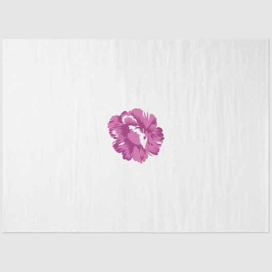 Papier Mousseline Fille, Pale Megenta, Santé Royale (Recto)