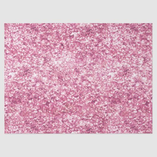 Papier Mousseline Fille Parties scintillant rose Confetti (Recto)