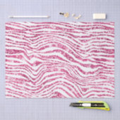 Papier Mousseline Fille Parties scintillant rose Zebra (Artisanat)