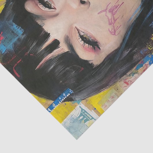 Papier Mousseline Fille Power1 (Détail)