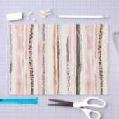 Papier Mousseline Fille rose Empreinte de léopard Brown Anniversaire (Artisanat)