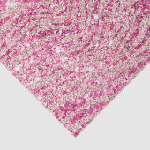Papier Mousseline Fille rose et Parties scintillant rousse Zebra (Détail)