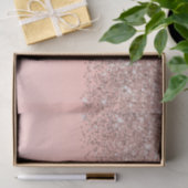 Papier Mousseline Fille Rose Gold Confetti Pink Gradient Ombre (Cadeau)