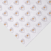 Papier Mousseline Fille rousse de la colombe communion (Détail)