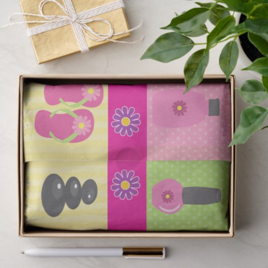 Papier Mousseline Fille Spa fête d'anniversaire (Cadeau)