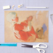Papier Mousseline Fille sur le sable, Helene Schjerfbeck (Artisanat)