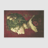 Papier Mousseline Fille victorienne, Robe de velours, Vins BE4 Décou (Recto)