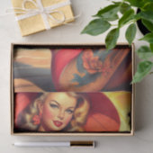 Papier Mousseline Fille vintage (Cadeau)