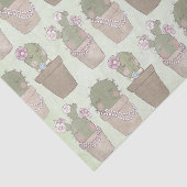 Papier Mousseline Filles Cactus mignonnes portant Motif bijoux (Détail)