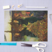 Papier Mousseline Filles ramassant des feuilles d'automne pour un fe (Artisanat)