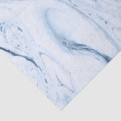 Papier Mousseline Fils de marbre blanc et gris bleu modernes (Détail)