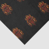 Papier Mousseline Fire owl (Détail)