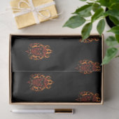 Papier Mousseline Fire owl (Cadeau)