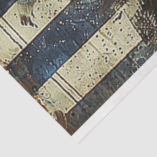 Papier Mousseline Firebird Eagle USA Drapeau Découpage (Détail)