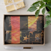 Papier Mousseline Firefighter Cross and Flames (Cadeau)
