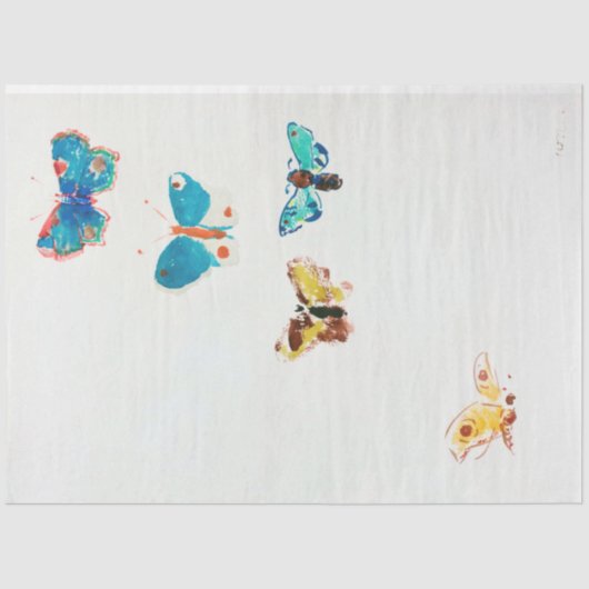 Papier Mousseline Five Butterflies (Recto)