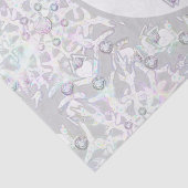 Papier Mousseline Flacon de neige bleu glace (Détail)