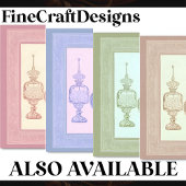 Papier Mousseline Flacons de parfum rose fardé Découpage AD7
