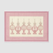 Papier Mousseline Flacons de parfum rose fardé Découpage AD7 (Recto)