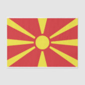 Papier Mousseline Flag de Macedonia (Recto)