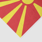 Papier Mousseline Flag de Macedonia (Détail)