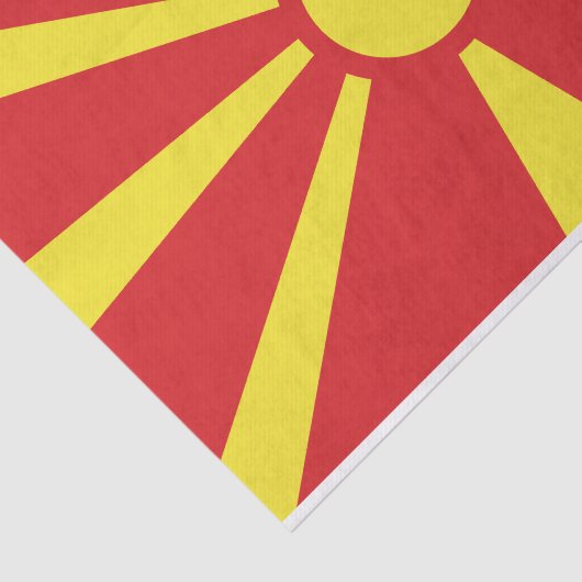 Papier Mousseline Flag de Macedonia (Détail)