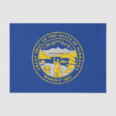Papier Mousseline Flag du Nebraska (Recto)