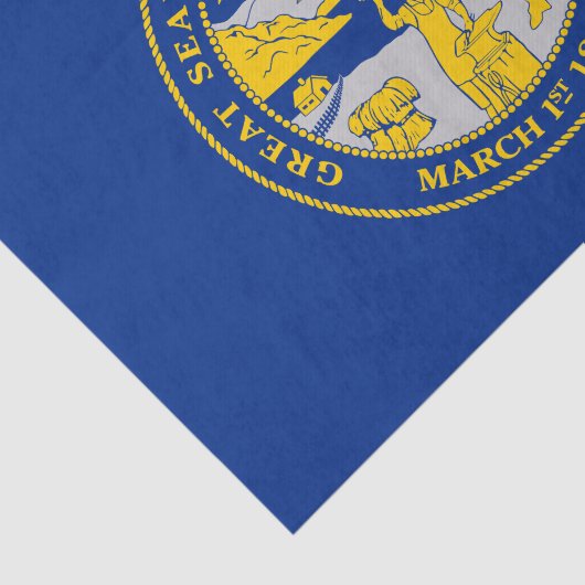 Papier Mousseline Flag du Nebraska (Détail)
