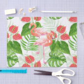 Papier Mousseline Flamant rose (Artisanat)
