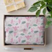 Papier Mousseline Flamant rose (Cadeau)